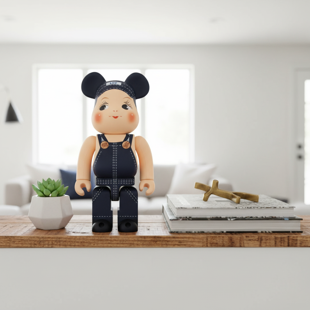 400% & 100% Bearbrick sæt - Buddy Lee-Medicom Toy-Bearbrick