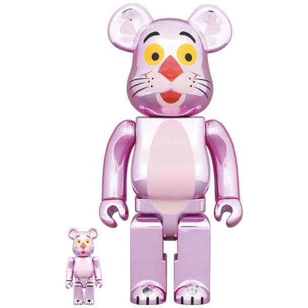 Bearbrick PINK GOLD CHROME 100% 400% BE@RBRICK PINK GOLD CHROME