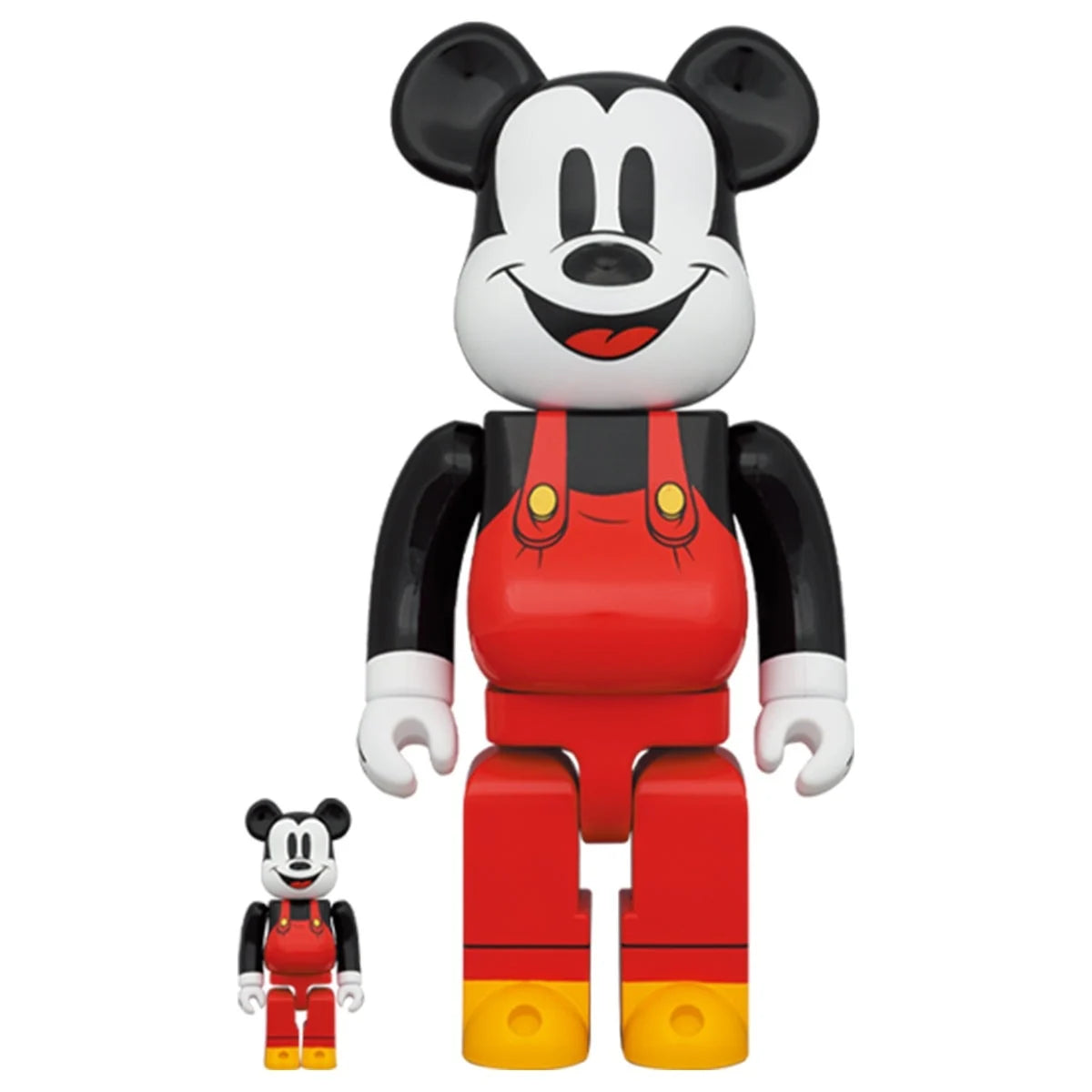400% & 100% Bearbrick Set - Mickey Mouse (Boat Builders)-Medicom Toy-Bearbrick