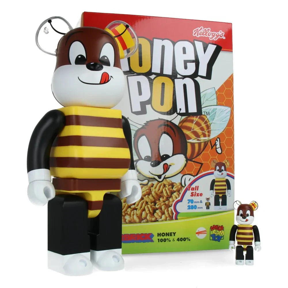400% & 100% Bearbrick sæt – Kellogg's (Honey)
