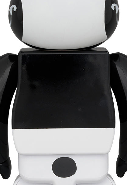 400% Bearbrick - Schtroumpf (Noir)