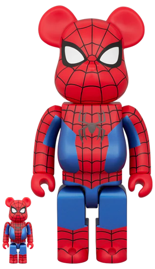 Bearbrick 100% & 400% - Spider-Man (FINAL SUIT)