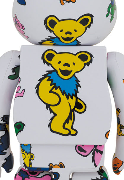 Ensemble Bearbrick 400% & 100% - Grateful Dead (Motif Dancing Bears)