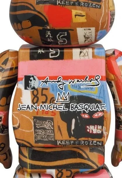 400% & 100% Bearbrick sæt - Andy Warhol x Jean-Michel Basquiat (V2 - D