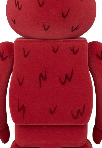 Coffret Bearbrick 400% & 100% - Elmo (Flocké)