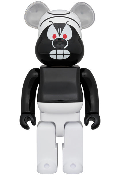 400% Bearbrick - Schtroumpf (Noir)