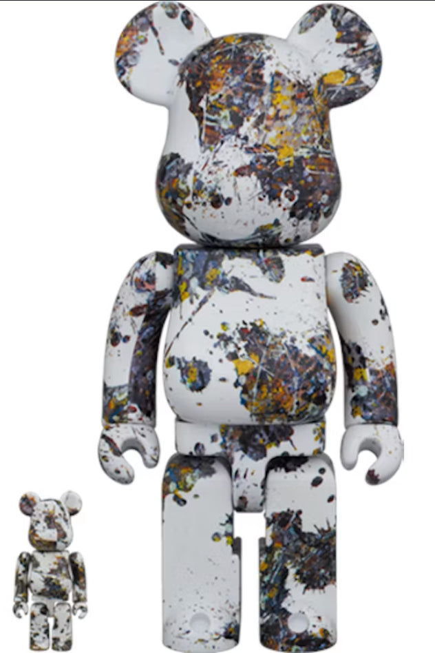 Coffret Bearbrick 400% & 100% – Jackson Pollock Studio (Splash)