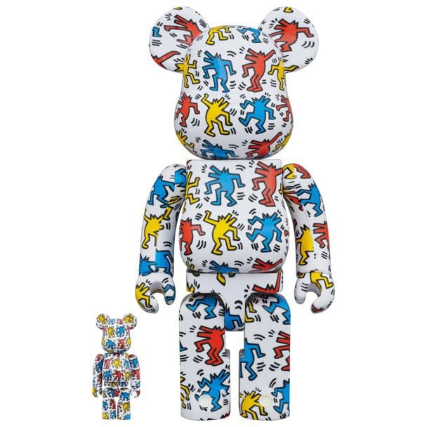 400% & 100% Bearbrick sæt - Keith Haring v9 (Dancing Dogs) Default Title