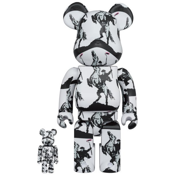 400% & 100% Bearbrick sæt - Highwayman (Brandalised x Banksy) Default Title