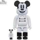 400% & 100% Bearbrick sæt - Mickey Mouse (Nighttime)