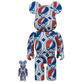 400% & 100% Bearbrick sæt - Grateful Dead (Steal Your Face)