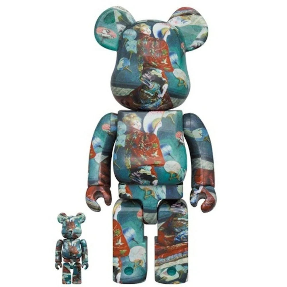 400% & 100% Bearbrick sæt - La Japonaise (Claude Monet)