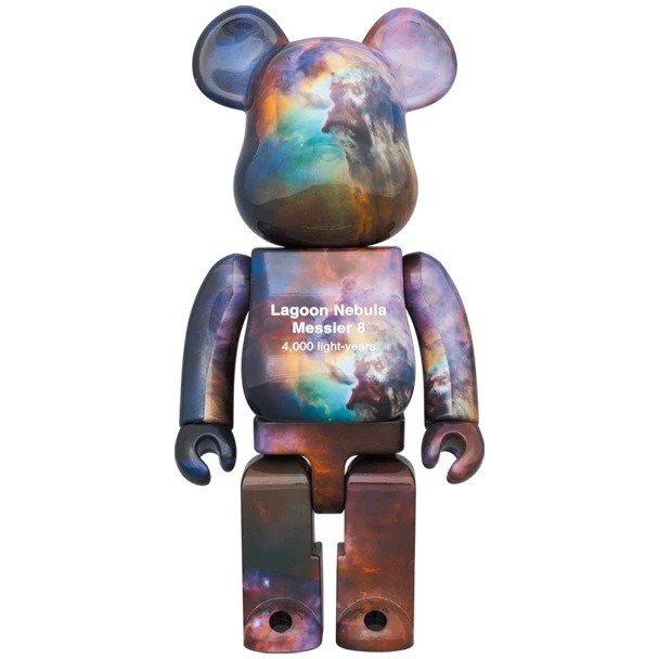 400% & 100% Bearbrick sæt - Hubble Space Telescope Lagoon Nebula (Messier 8)