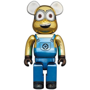 400% & 100% Bearbrick sæt - Minion Dave (Chrome ed.) Default Title