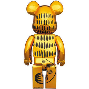 1000% Bearbrick - Garfield (Gold Chrome)