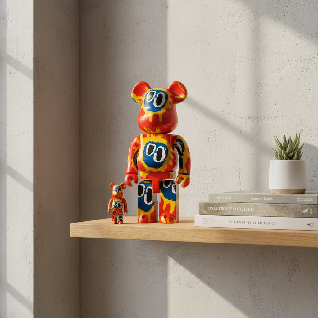 400% & 100% Bearbrick set - Primal Scream (Screamadelica)-Medicom Toy-Bearbrick