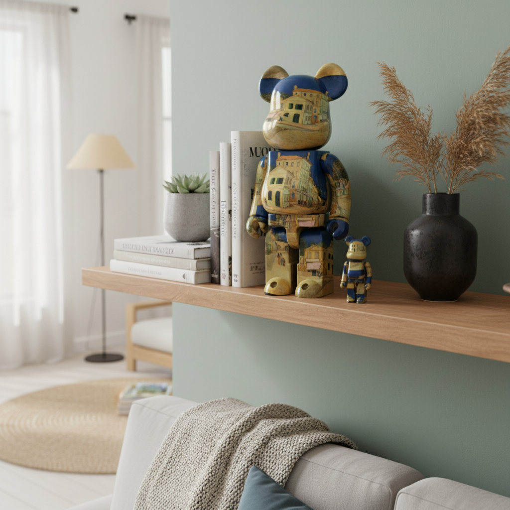 100% & 400% Bearbrick set - Van Gogh - The Yellow House