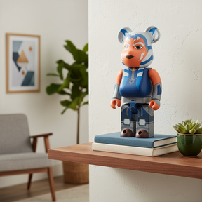 100% & 400% Bearbrick sæt - Ahsoka Tano (The Clone Wars Ver.)-Medicom Toy-Bearbrick