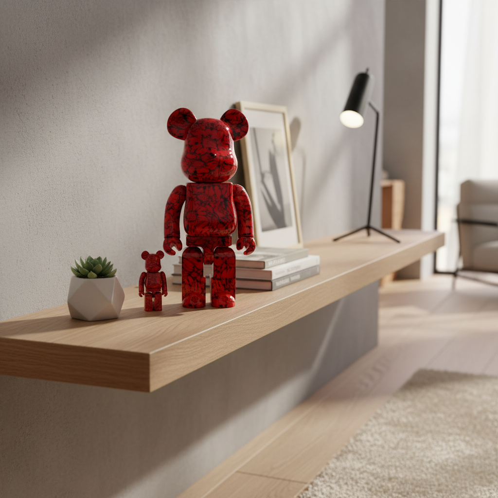 400% & 100% Bearbrick sæt - Mr. Scarlet by Shun Sudo-Medicom Toy-Bearbrick
