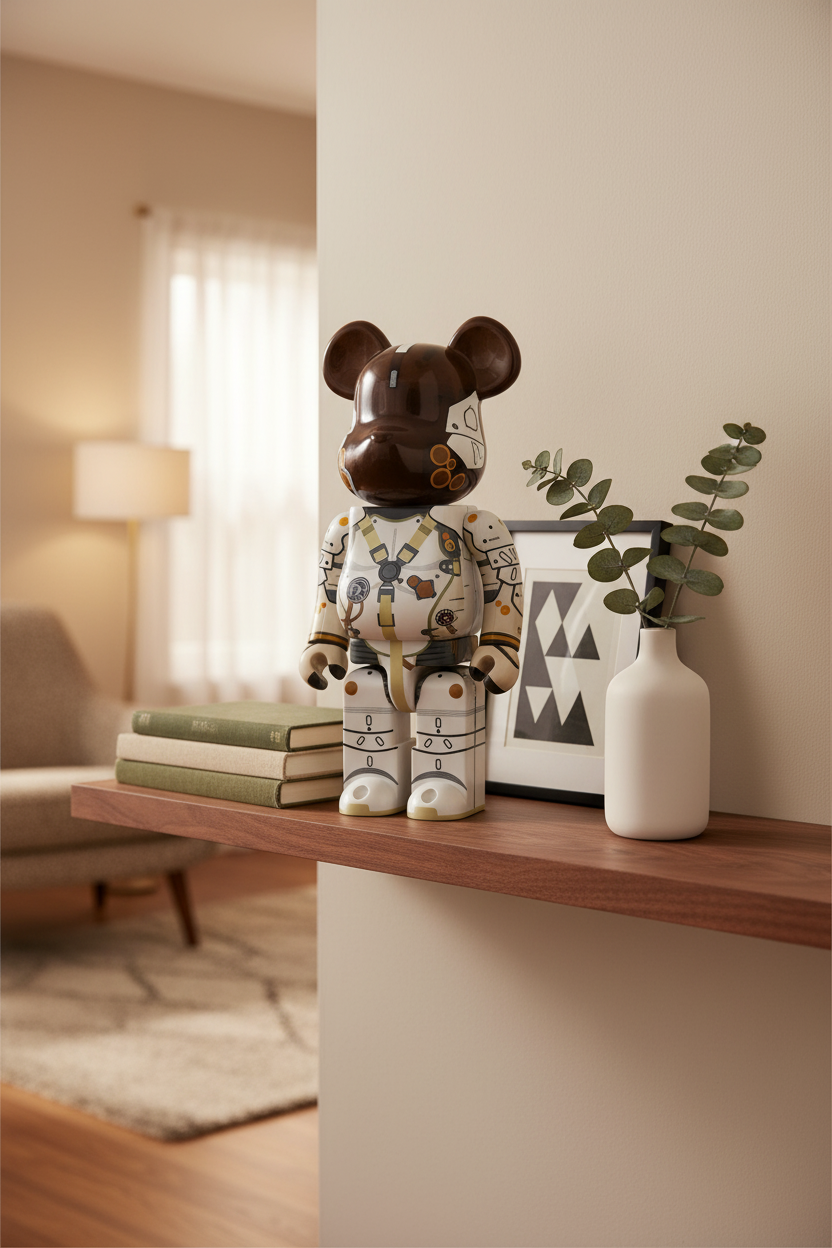 400% & 100% Bearbrick sæt - LUDENS by Hideo Kojima (Japan edition)-Medicom Toy-Bearbrick