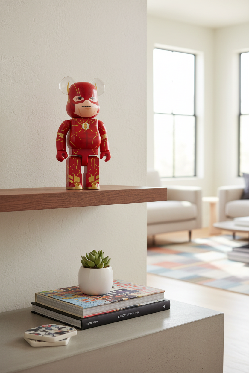 400% Bearbrick - The Flash (DC Comics)-Medicom Toy-Bearbrick