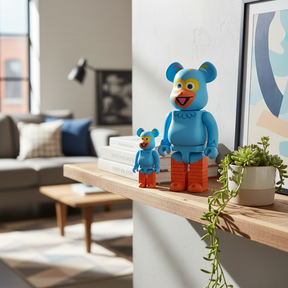 400% & 100% Bearbrick Sæt - Pino (Sesame Street)