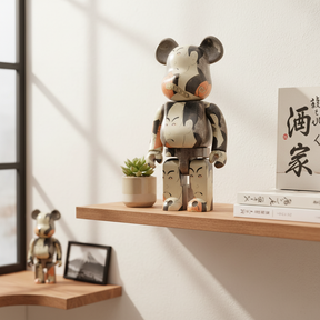 400% & 100% Bearbrick Sæt - Boston Museum (Toshusai Sharaku)