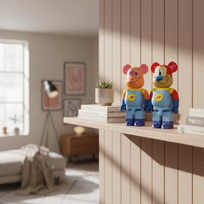 400% Bearbrick sæt - Ren & Stimpy (Space Madness)