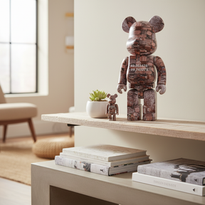 400% & 100% Bearbrick sæt - Nebraska Overview (Benjamin Grant)