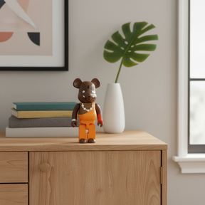 400% Bearbrick - Brahman Elephant (Brown)-Medicom Toy-Bearbrick