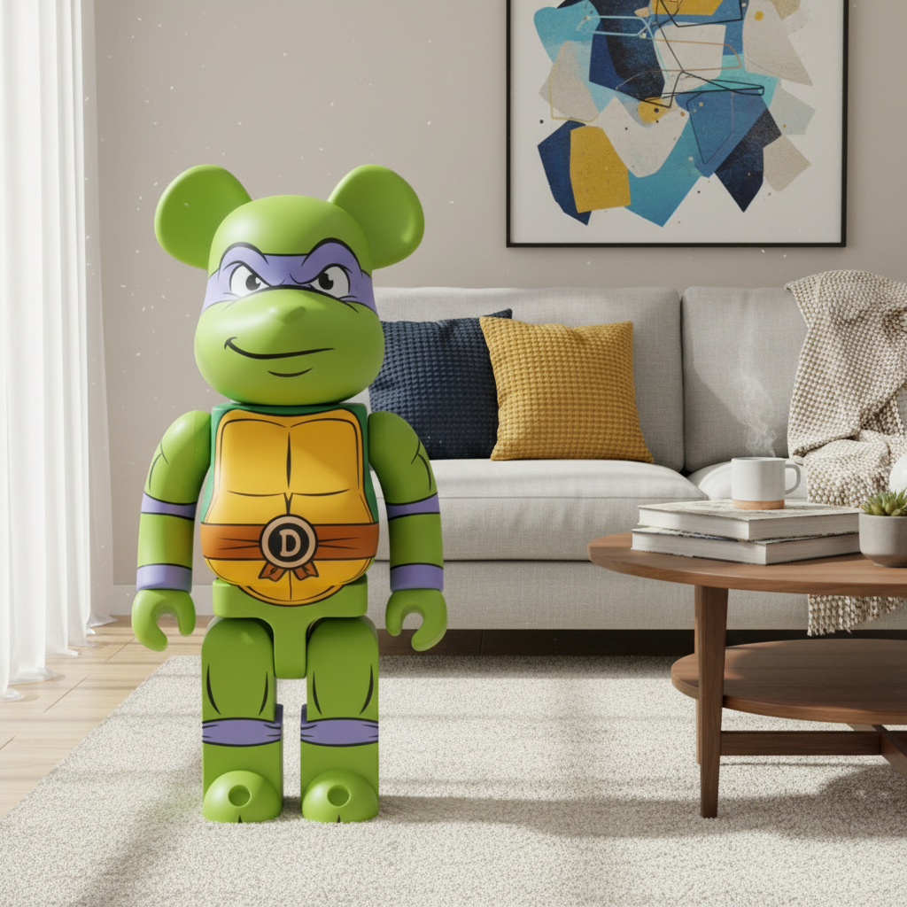 1000% Bearbrick - Donatello (Teenage Mutant Ninja Turtles)-Medicom Toy-Bearbrick