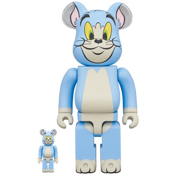 400% & 100% Bearbrick sæt - Tom Classic Color (Tom &  Jerry)