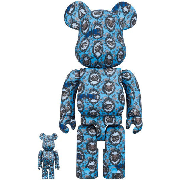 400% & 100% Bearbrick sæt - Robe Japonica Mirror