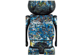 Set Bearbrick 400% & 100% – Jackson Pollock Studio (Chrome Ver.)