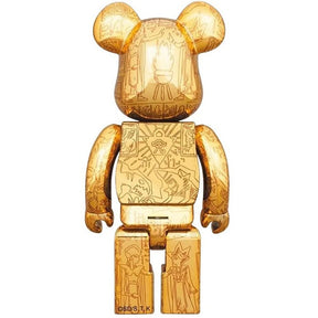 400% & 100% Bearbrick sæt - Yu-Gi-Oh! (Millennium Puzzle - Light ed.)