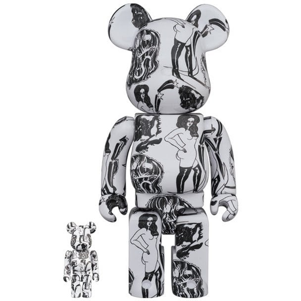 400% & 100% Bearbrick sæt - Planet (Saiko Otake)