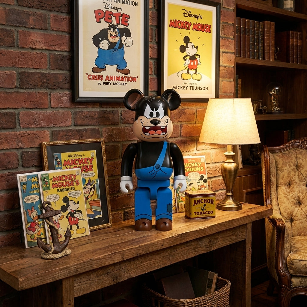 400% Bearbrick - Peg-Leg Pete (Walt Disney)