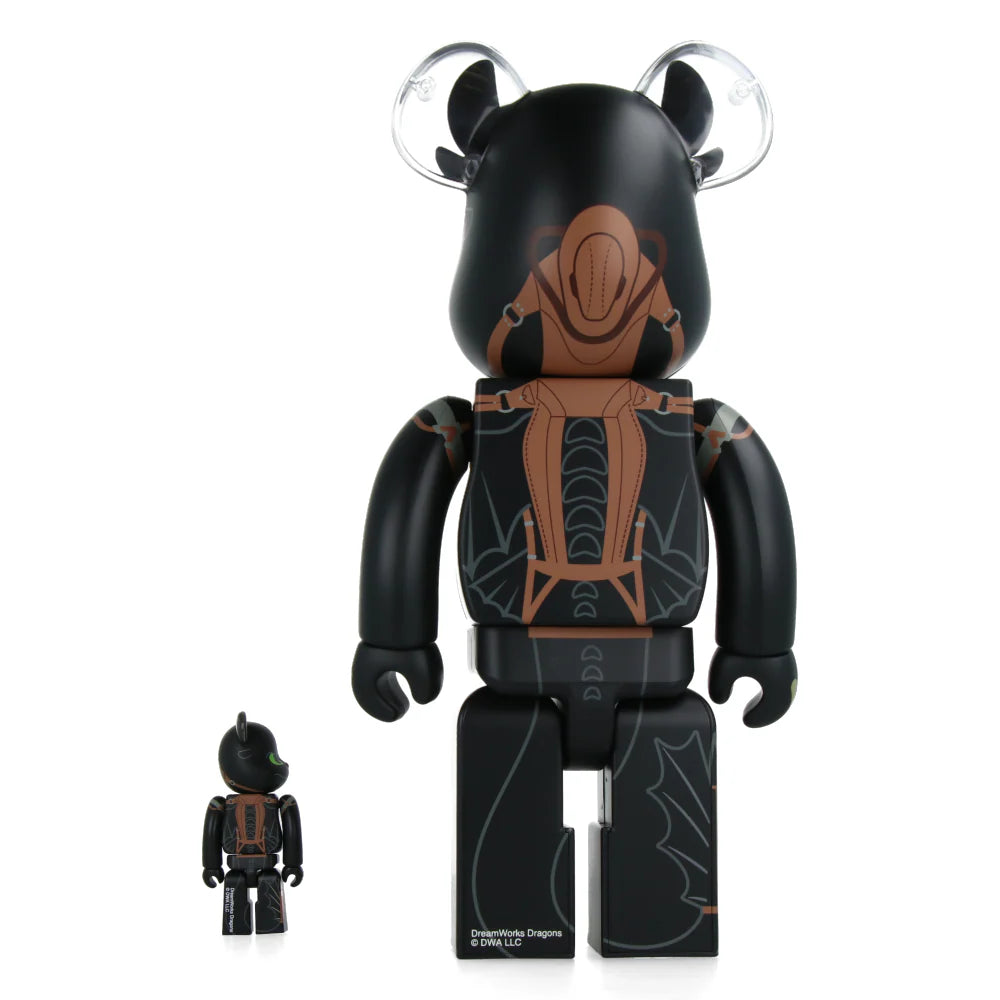 100% & 400% Bearbrick set - Toothless