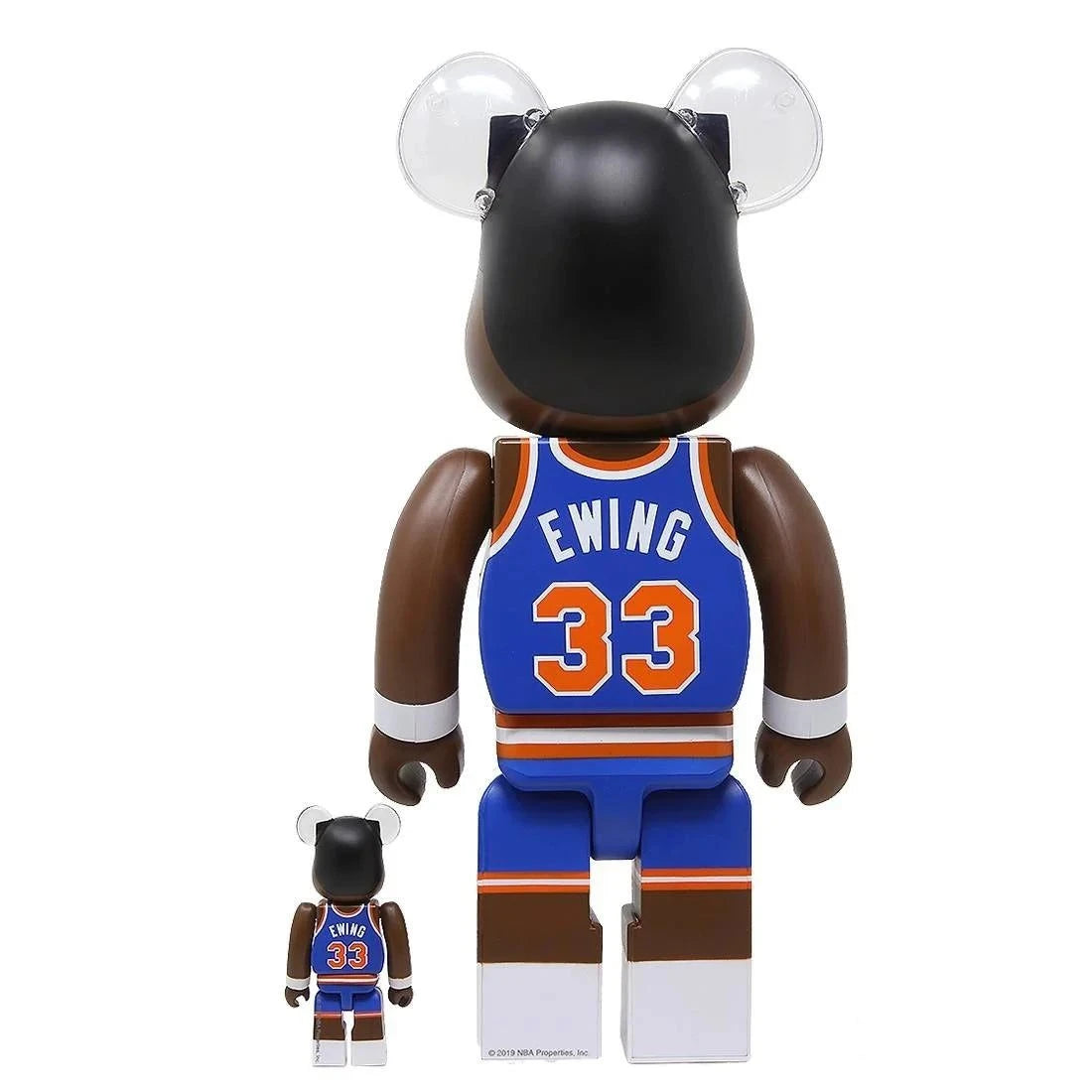 100% & 400% Bearbrick Sæt – Patrick Ewing (New York Knicks)