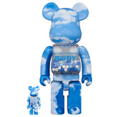 400% & 100% Bearbrick set - My First Bearbrick Baby (Blue Sky edition)
