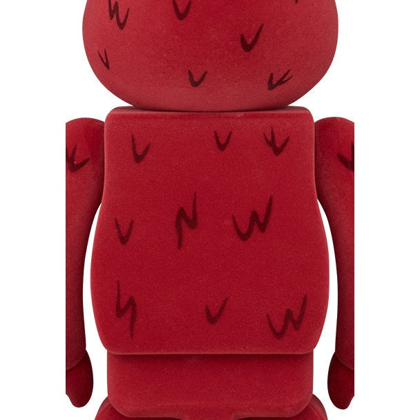 Coffret Bearbrick 400% & 100% - Elmo (Flocké)