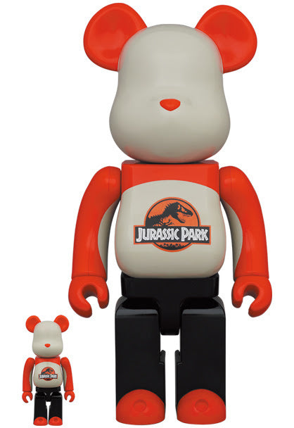 400% & 100% Bearbrick set -Jurassic Park