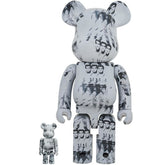 Set Bearbrick 400% & 100% - Andy Warhol (Elvis Presley)