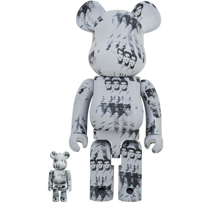 Set Bearbrick 400% & 100% - Andy Warhol (Elvis Presley)