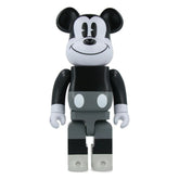 400% Bearbrick -  Mickey Mouse (Noir et Blanc)
