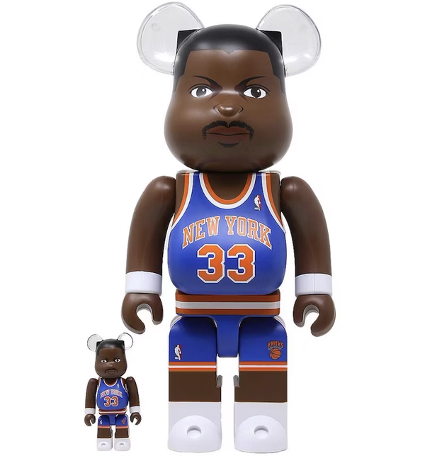 400% & 100% Bearbrick set – Patrick Ewing (New York Knicks)